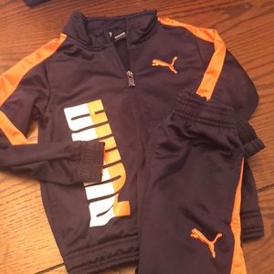 Boys puma track suit